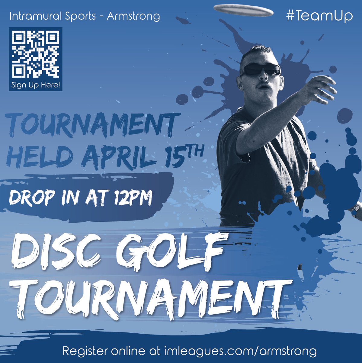 GSUCampusRec's tweet photo. [ARMSTRONG] Love disc golf? Looking to check out our new disc golf course? You're in luck! Drop in to the disc golf tournament April 15 at noon. Register online at https://t.co/9aqXdEQoVS https://t.co/8Ax3x5hSfW