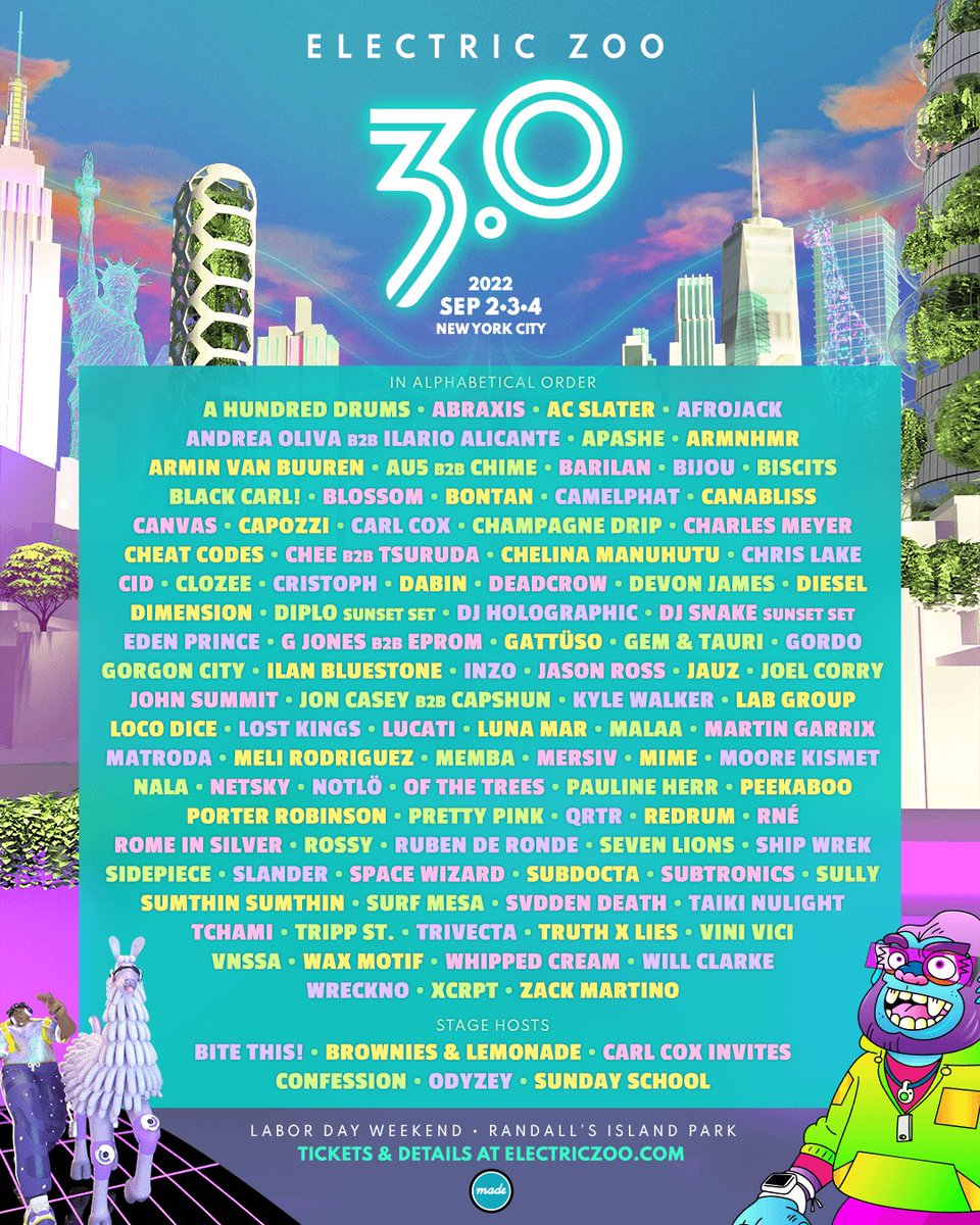 Electric Zoo Festival tweet media