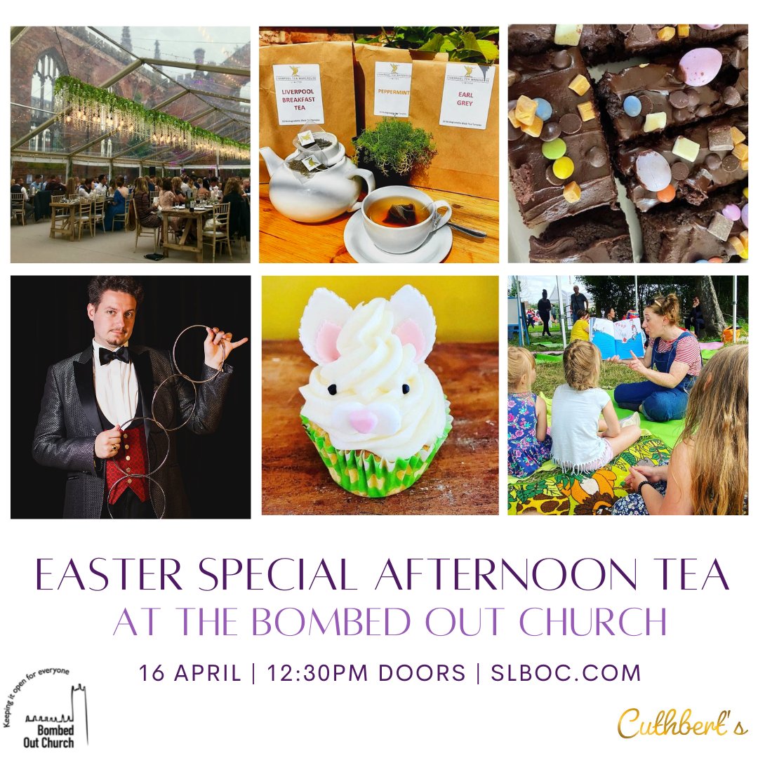 stlukesboc's tweet image. Our Easter Special Afternoon Tea is something your whole family will enjoy 🎊🎶 At the event there will be a children's play corner, easter themed cakes and an up-close magic show all bringing you and the kids memories to last a lifetime 🤩🧡

tickets: slboc.com/whats-on