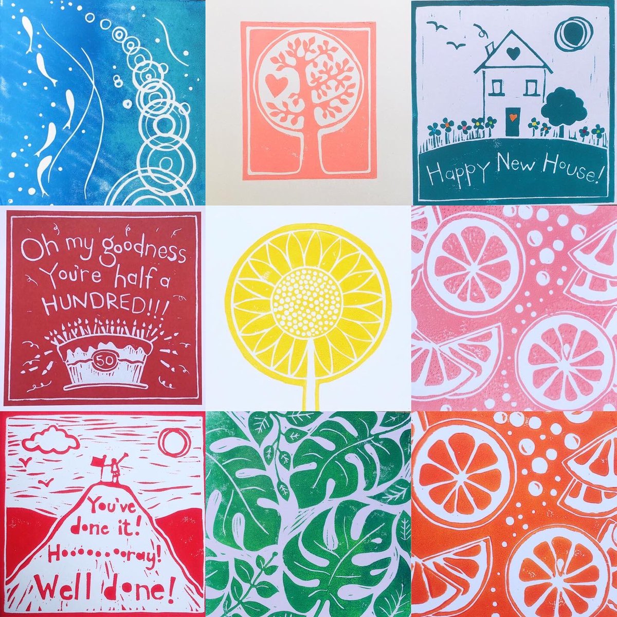 creative_helen's tweet photo. Hand printed greetings cards for all occasions 😊. Have a peep at my Etsy shop #sunflowers #seaswimming #welldone #congratulationscard #newhousecard #newhouse #lemons #monstera #monsteradeliciosa #plantlove #fifty #fiftiethbirthday #fiftieth #fiftyandfabulous #50thbirthday https://t.co/67aS76vQpi