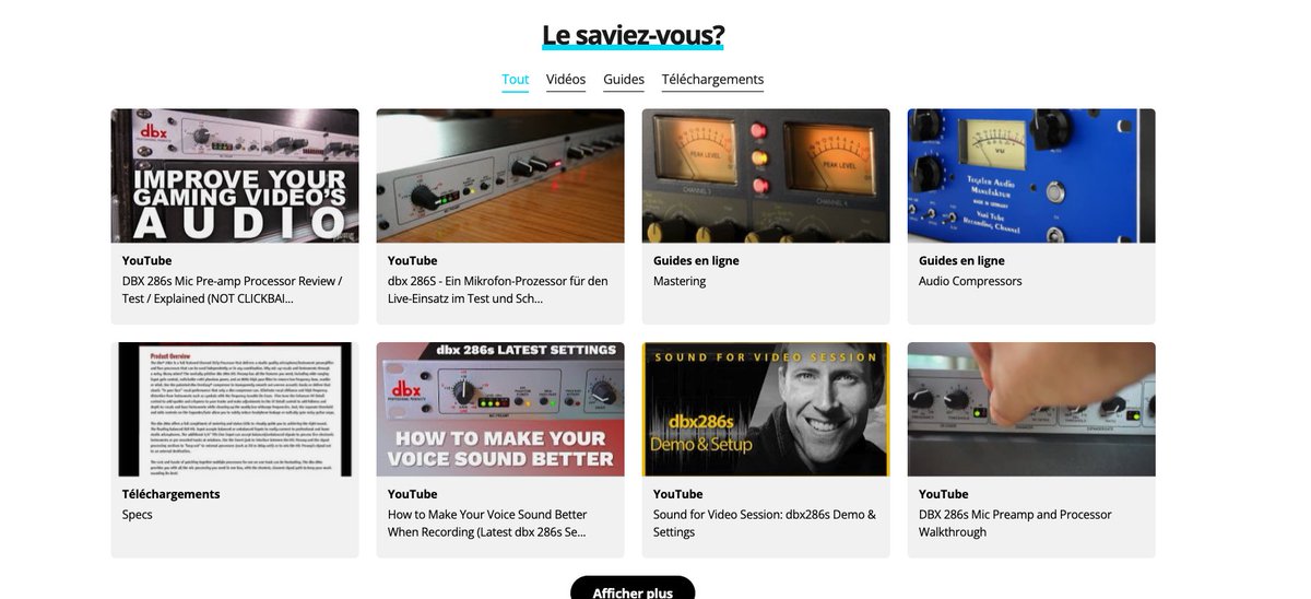 Ce matin j'ai un peu plus utilisé le nouveau site Thomann et je suis tombé sur cette section juste après les commentaires produits c'est juste génial en fait. Gg @thomannfrance
