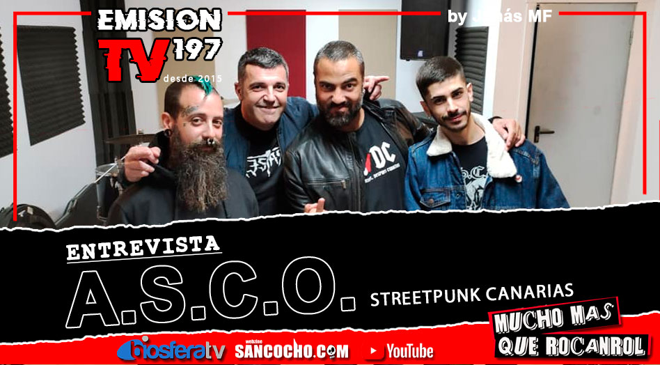 ✅ Mucho mas que RocanRol TV con A.S.C.O. 

➡️ bit.ly/38vY937
#⃣ [<a href="/ascostreetpunk/">A.S.C.O Streetpunk</a> <a href="/POTENCIALHC/">POTENCIAL HARDCORE</a> <a href="/JonasMF_Ruido/">Jonas MF</a> <a href="/RockCanario/">RockCanario</a>]
