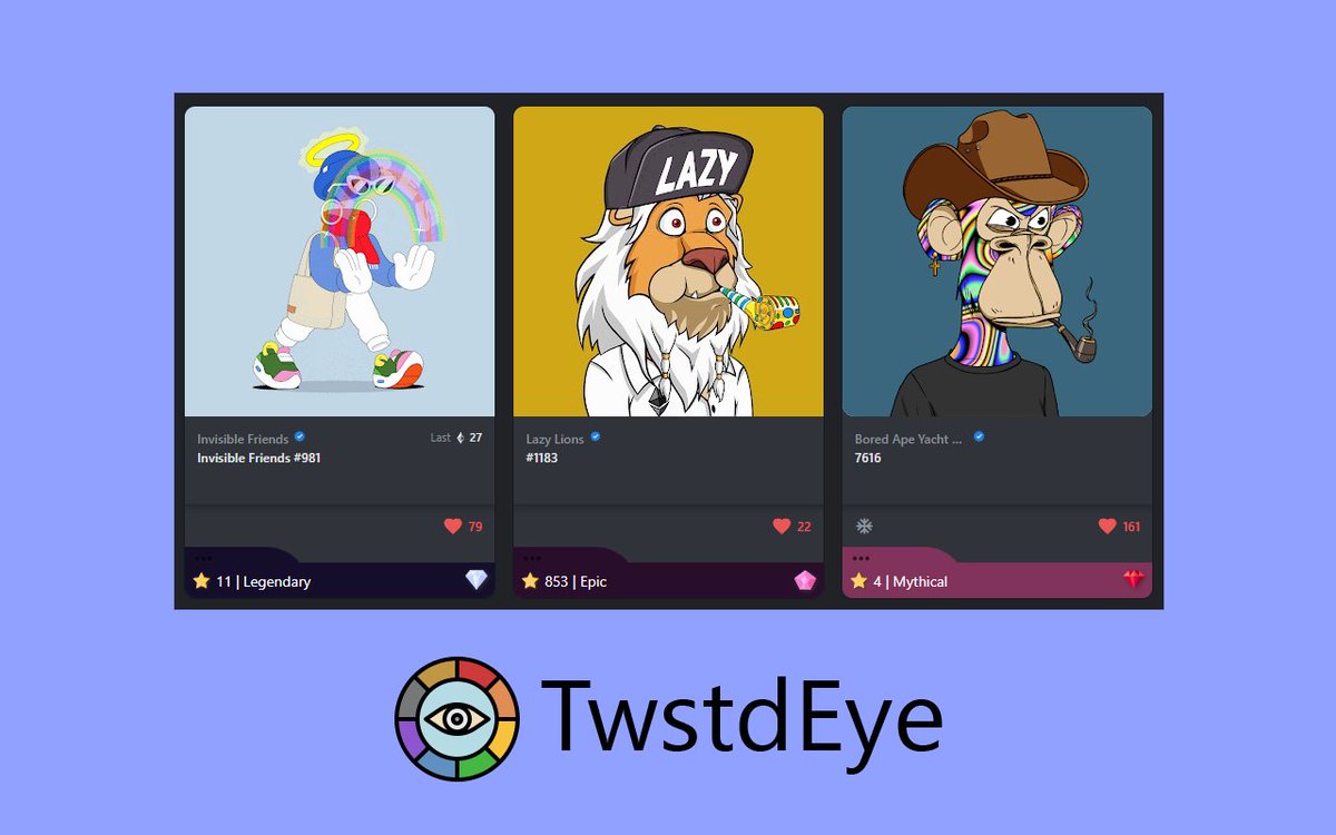 RealMurphyDog's tweet photo. Win this 0xcham #NFT by trying out the coolest browser extension for #opensea.

1⃣ Try TwstdEye https://t.co/JJT2SUiTnz
2⃣ Post your unique code (found in TwstdEye) here or on our discord
3⃣ Retweet

Ends April 6th - 7pm UTC

#NFT #NFTcommunity #NFTgiveaway #NFTGiveaways https://t.co/17dmKYBWjd