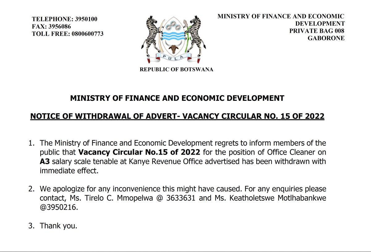 Ministry Of Finance tweet media