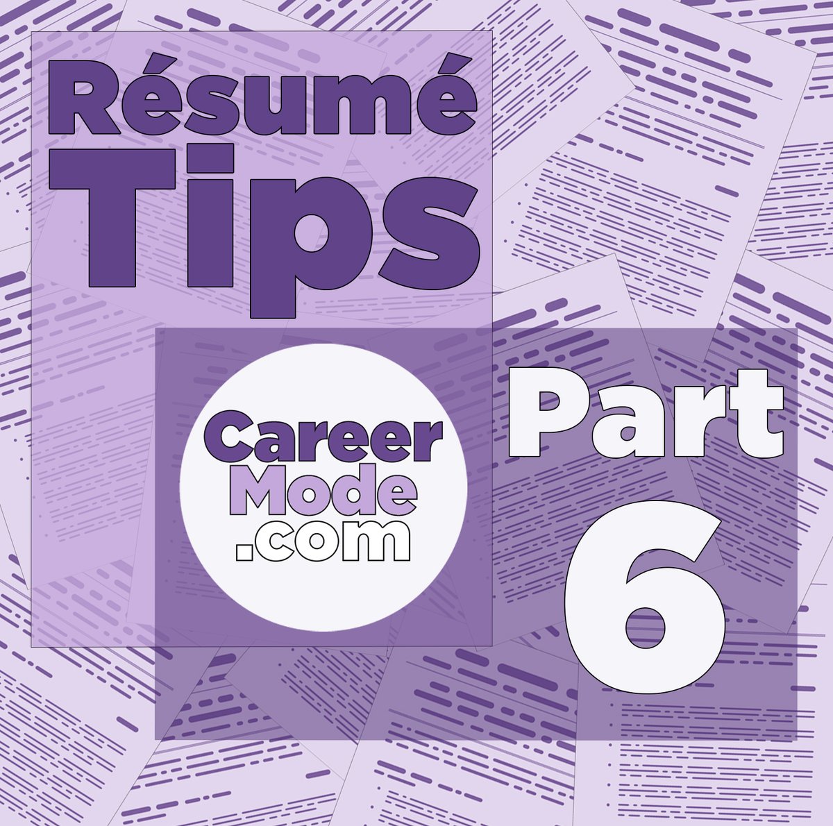 CareerMode_MA's tweet photo. Head to https://t.co/A41hX8LftS to see the sixth part of our series covering resume tips! 

#career #careercoach #careergoals #careerdevelopment #careeradvice #careerchange #careerstrategy https://t.co/XoK9JHw6Gg