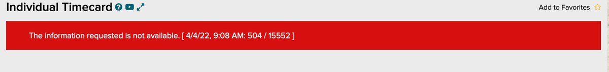 RachelElliott's tweet photo. @ADP some of my managers are experiencing an outage in WFN under “My Team” and are unable to approve timecards. Is there an expected timeframe for this to be back up? https://t.co/KQUpuvGVNW