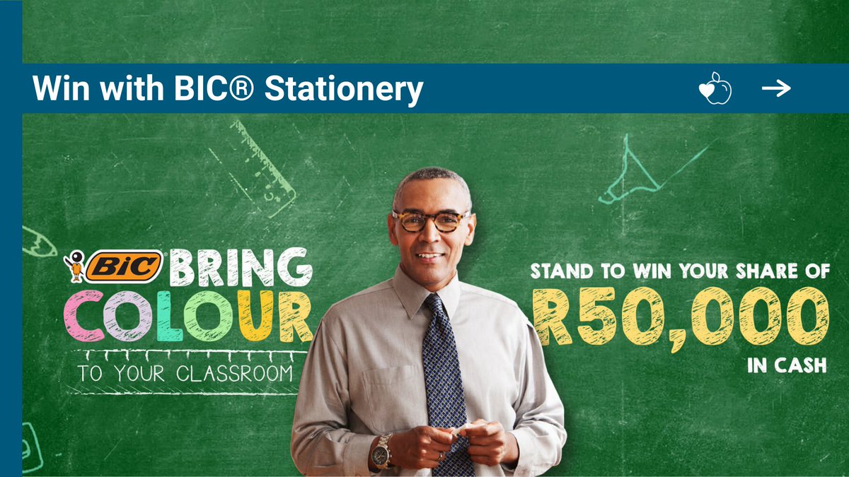 TeachaInspire's tweet photo. We’re all about supporting teachers inside and out of the classroom.  With the ‘Colour Your Classroom’ campaign, you get rewarded for taking care of your well-being. There are cash prizes of R10 000 to R25 000 up for grabs! 

Get in on the action: 
https://t.co/uFvdkodzPk https://t.co/Uym5D9WnJN