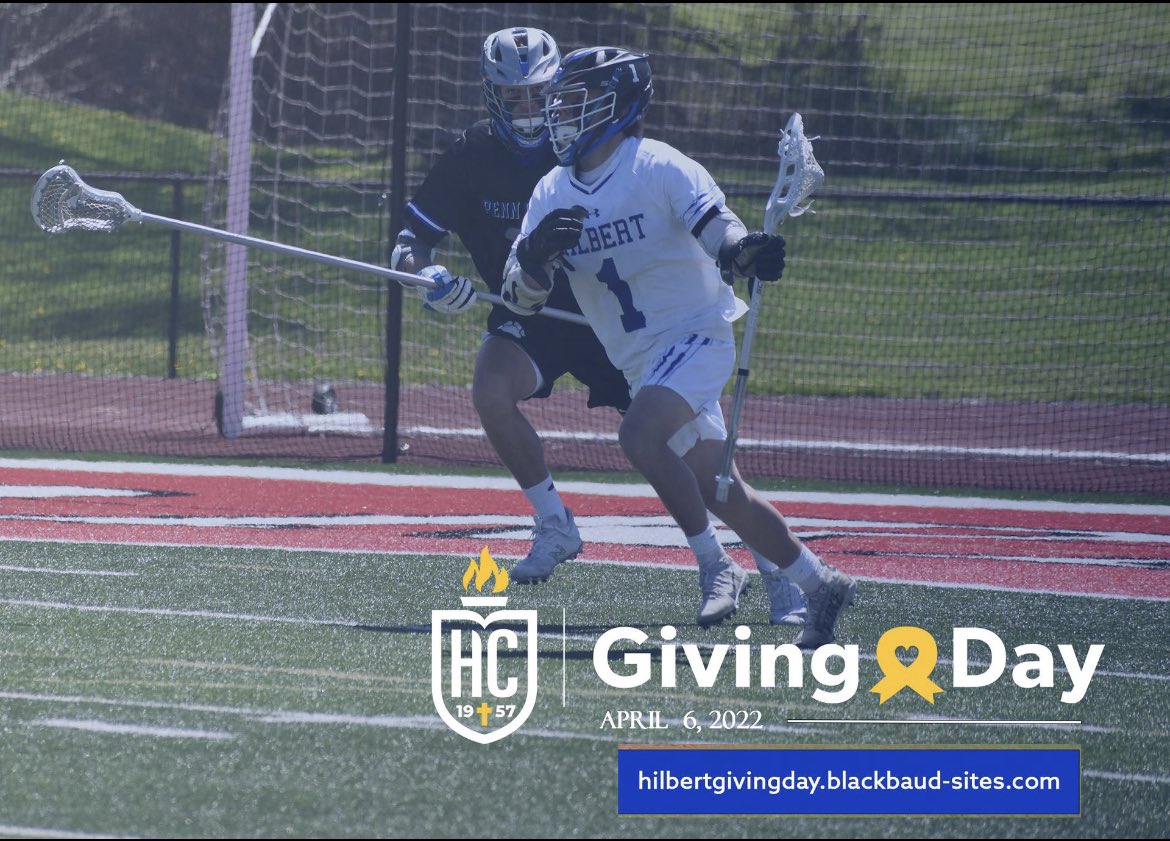 📍 This Wednesday, April 6th please help us Amplify The Good as a part of Hilbert College Giving Day 2022.

hilbertgivingday.blackbaud-sites.com

All money raised will go towards improving the student-athlete experience at Hilbert College. 🙌🏻

#lacrosse #givingday
 <a href="/HilbertCollege/">Hilbert College</a>