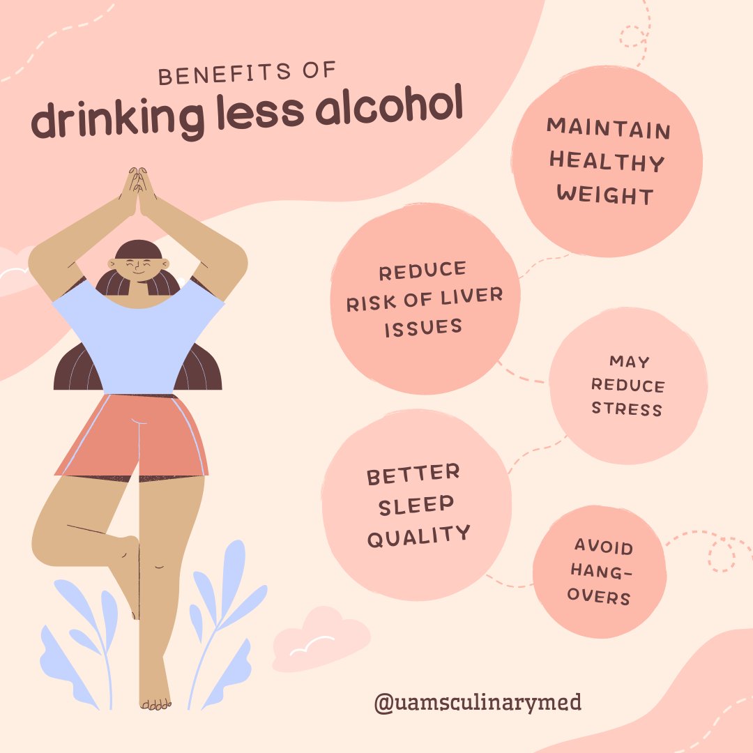 UAMSCulinaryMed's tweet photo. April is Alcohol Awareness Month. Throughout the month, check back on our Facebook, Instagram, and Twitter to see ways limiting alcohol intake can improve your health and overall lifestyle choices.
#betterstateofhealth #culinarymedicine #alcoholawarenessmonth https://t.co/efhosxPKoI