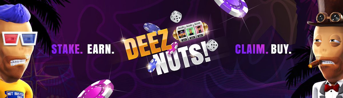 WPRadjesh's tweet photo. Stake your DeezNuts NFTs in 2 minutes using The Official Deez Nuts NFT Staking Guide by https://t.co/6uk240Fiko
and earn a base of 420 $Nuts per day.
#DeezNuts #FuckCancer #HodlDeezNuts #HodlBofaDeezNuts #NutGang #NutLife #Nuts4Life https://t.co/TJWl4UJUUL