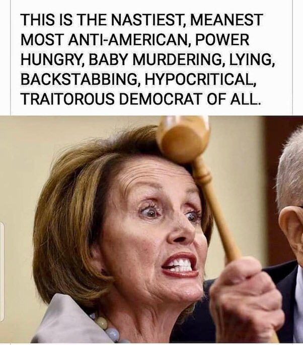 Anonymous17358's tweet photo. Always remember. Nancy helped put us inflation with her bills. Democracy is at stake with her in power. #BidenGasHike #BidenCrimeFamilly #sorro #BidenWorstPresidentEver #CostOfLivingCrisis #Bidenflation #pelosi #insidertrading #DemocracyUnderThreat #removepelosi https://t.co/3rNw0BKpQj