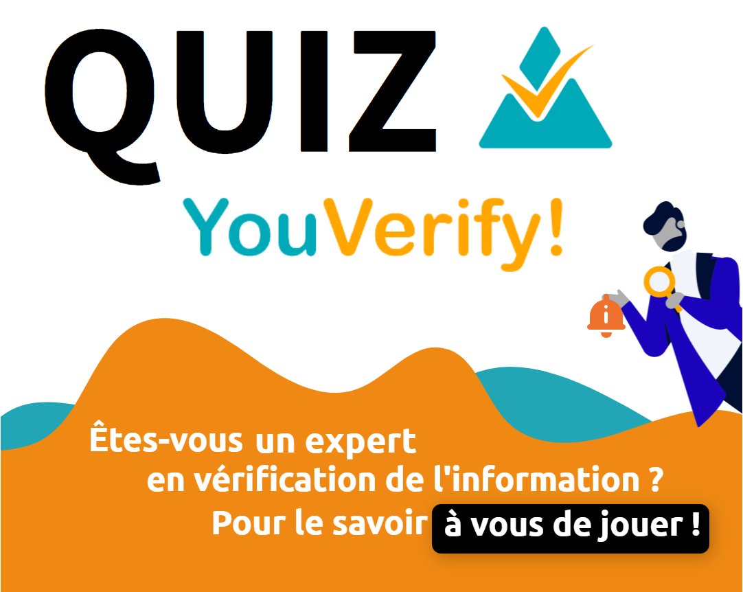 🔍 #Factchecking : avec le quiz "YouVerify!", découvrez les outils que les journalistes #AFP utilisent pour vérifier les photos et vidéos qui circulent sur le web, et déjouez la manipulation d'images👉 Un projet #EMI à découvrir ici : youverify.eu/fr/quiz