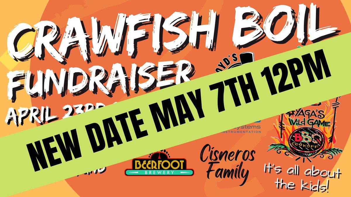 YagasWildGame's tweet photo. @GalCoFoodBank @beerfootbrewery We have changed the date to May 7th. We hope everyone is still able to attend! https://t.co/klr9hPig10