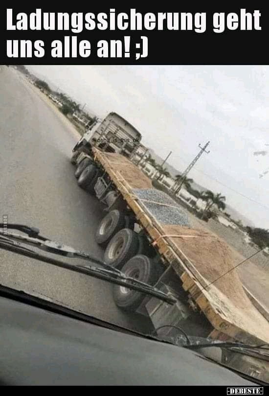Irgendwie hat da jemand beim Thema Ladubgssicherung wohl etwas geschlafen 🤣🤣🤣🤣