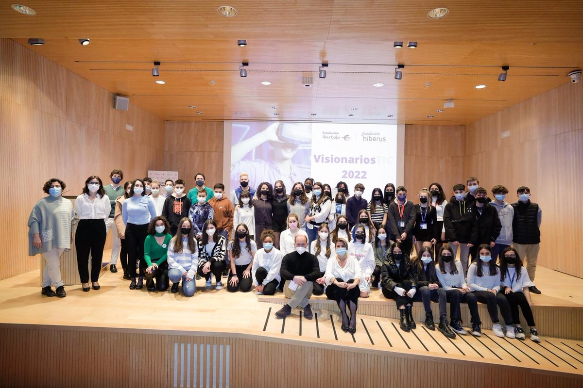 FundIbercaja's tweet photo. La tercera edición del concurso #VisionariosTIC 🏆 de @IbercajaSocial y Fundación @Hiberus ya tiene su veredicto: “Breasted”, “Emoband” y “Pretty Chips” han sido los ganadores.

¡Gracias a los 42 proyectos que se han presentado! 🚀

Más info 📲   https://t.co/61EYwlM5c8 https://t.co/9Ay8mwRw8Q