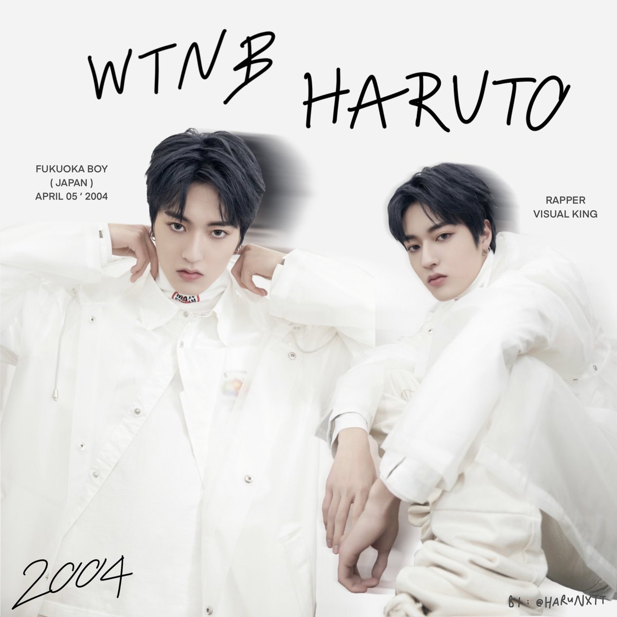 harunxtt's tweet photo. ( 0504 ) , happy birthday

“ wtnb haruto “

/ #artworkทึเม #HARUTO #TREASURE https://t.co/SkaGebfbeH