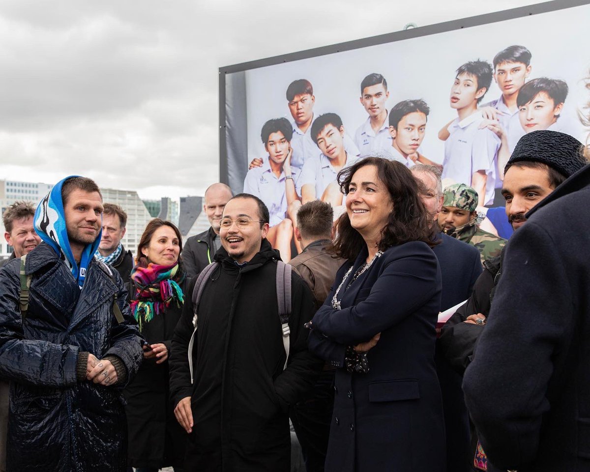 PridePhotoAward's tweet photo. Amsterdam, weโve arrived! Last Friday Femke Halsema opened the 2022 exhibition and the start of our national tour. Thanks for everyone that visited.
Located at the Ijpromenade - Amsterdam, the exhibition is free to visit at any time untill the 26th of April. #pridephoto https://t.co/7uyCfy2kRY