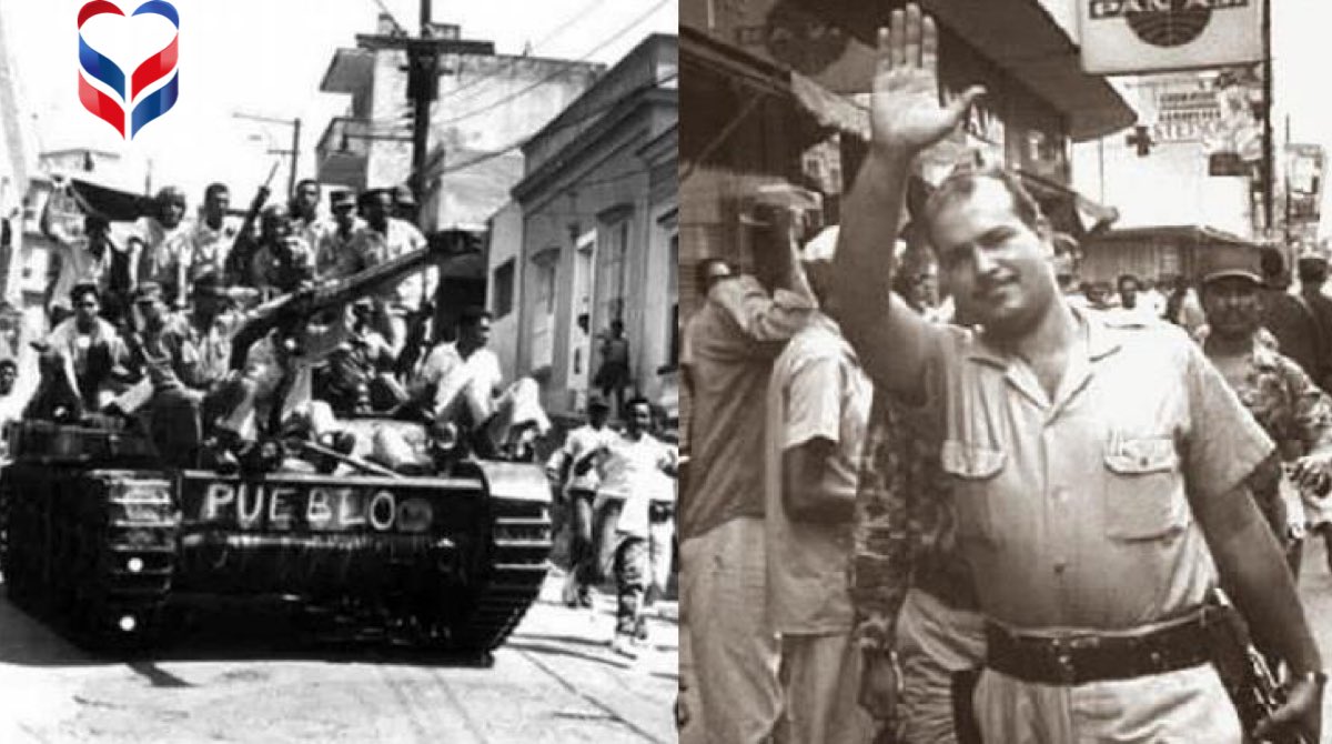 fundidomi's tweet photo. Este Abril se cumplen 57 años de uno de los hechos mas importantes en cuanto a la defensa de la soberanía de nuestra Nación. Dominicanos y Dominicanas pusieron su vida en juego con el fin de darlo todo para salvaguardar su Patria. #Fundidomi #RevolucionDeAbril https://t.co/dw9TEu5rnL