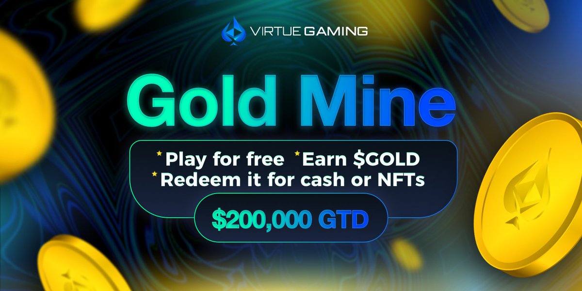 Virtue_Poker's tweet photo. 🚨New Promo Alert 🚨 

🔥 All players compete to earn our new reward token $GOLD

💰 500 CHIPS sign-up bonus!

🥇$21.5K Weekly #Leaderboard with 300 places paid!

Giving away $1K to a player who likes, RT, + comments their lucky 🪙poker hand!

Learn More: https://t.co/GwwAN52xjO https://t.co/UeOyO4jI2x