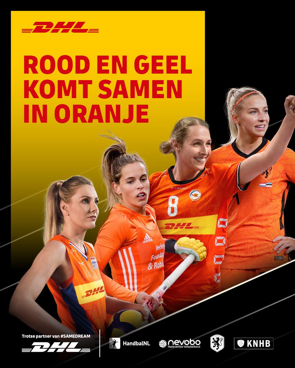 KNHB_NL's tweet photo. #SameDream #DHLParcel @DHLNL  @KNVB @nevobo @Handbal_NL https://t.co/4AGVc2ONpL