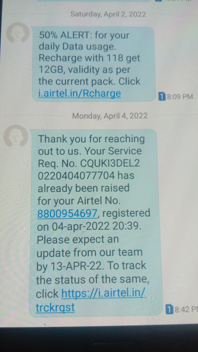 DelhiLifeStyle7's tweet photo. Past 2 day my internet is not working..so can u give me 2 day extra ???? No naa so please solve this problem soon as possible @Airtel_Presence @airtelindia @airtelnews https://t.co/kR2f5x1tpi