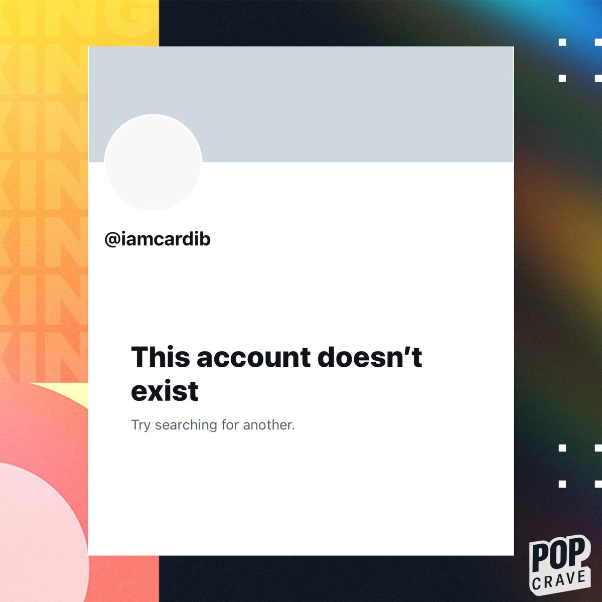 PopCrave's tweet photo. Cardi B has deactivated her Twitter and Instagram account. https://t.co/idYXl9Nf1Z