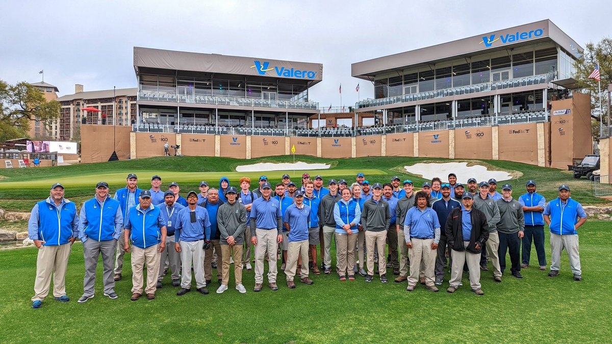 TPCSanAntonio's tweet photo. Huge shout out to the TPC San Antonio Agronomy Team! Thank you so much for everything you do and congrats on a spectacular @valerotxopen week. https://t.co/9uRp60qus2