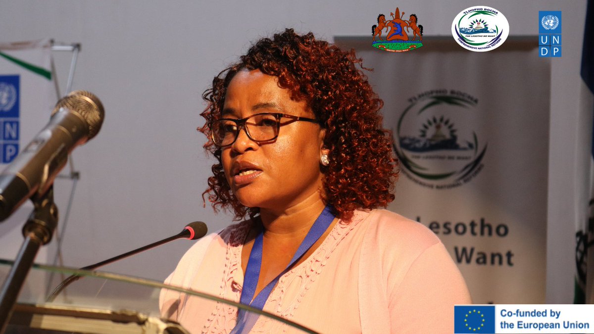 UNDPLesotho's tweet photo. National Ownership of the Lesotho #NationalReforms
The Forum is meant to garner national ownership, inclusivity and transparency by including representatives from @LcnLive, @LANFOD, @NewMisa_Lesotho, @LAT, @LENAFU, Youth & Women Organizations.
#TheLesothoWeWant #SDG16 https://t.co/2tWrVqbD4P