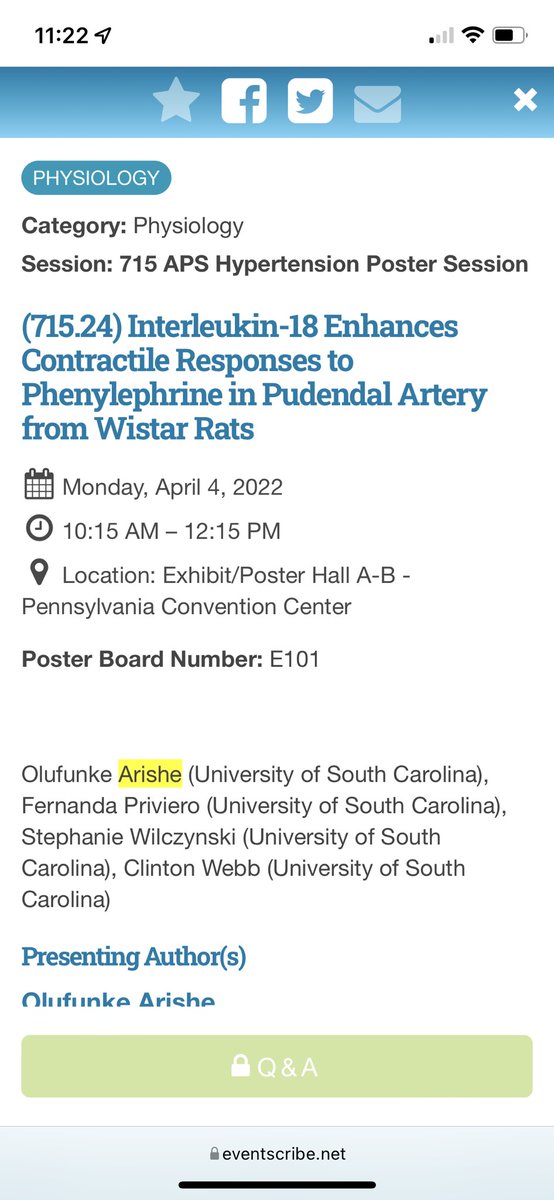 CARDIOVASCULAR TRANSLATIONAL RESEARCH CENTER (@ctrc_uofscsom) on Twitter photo <a href="/Funkrish55/">Olufunke Arishe PhD</a> is representing the CTRC and presenting right now! <a href="/FerPriviero/">Fernanda Priviero</a> <a href="/SAWilczynski/">Stephanie Wilczynski</a> <a href="/RClintonWebb1/">R. Clinton Webb</a> <a href="/Funkrish55/">Olufunke Arishe PhD</a> is representing the CTRC and presenting right now! <a href="/FerPriviero/">Fernanda Priviero</a> <a href="/SAWilczynski/">Stephanie Wilczynski</a> <a href="/RClintonWebb1/">R. Clinton Webb</a>