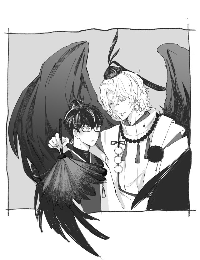 今回のイベストネタバレ

レノさんがファウストより年下で
わりと幼い頃から面倒見てもらってた
という事実に
なんというこちらのヘキ向きなのか?という話になったので急遽描いた落書きです
過去捏造 