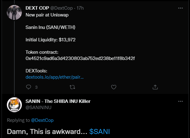 SANININU's tweet photo. @EricCryptoman some people just don't like nice things $SANI

https://t.co/19MlFtkot2 https://t.co/tQRUyW52WL