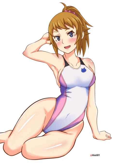 フミナ先輩競泳水着 