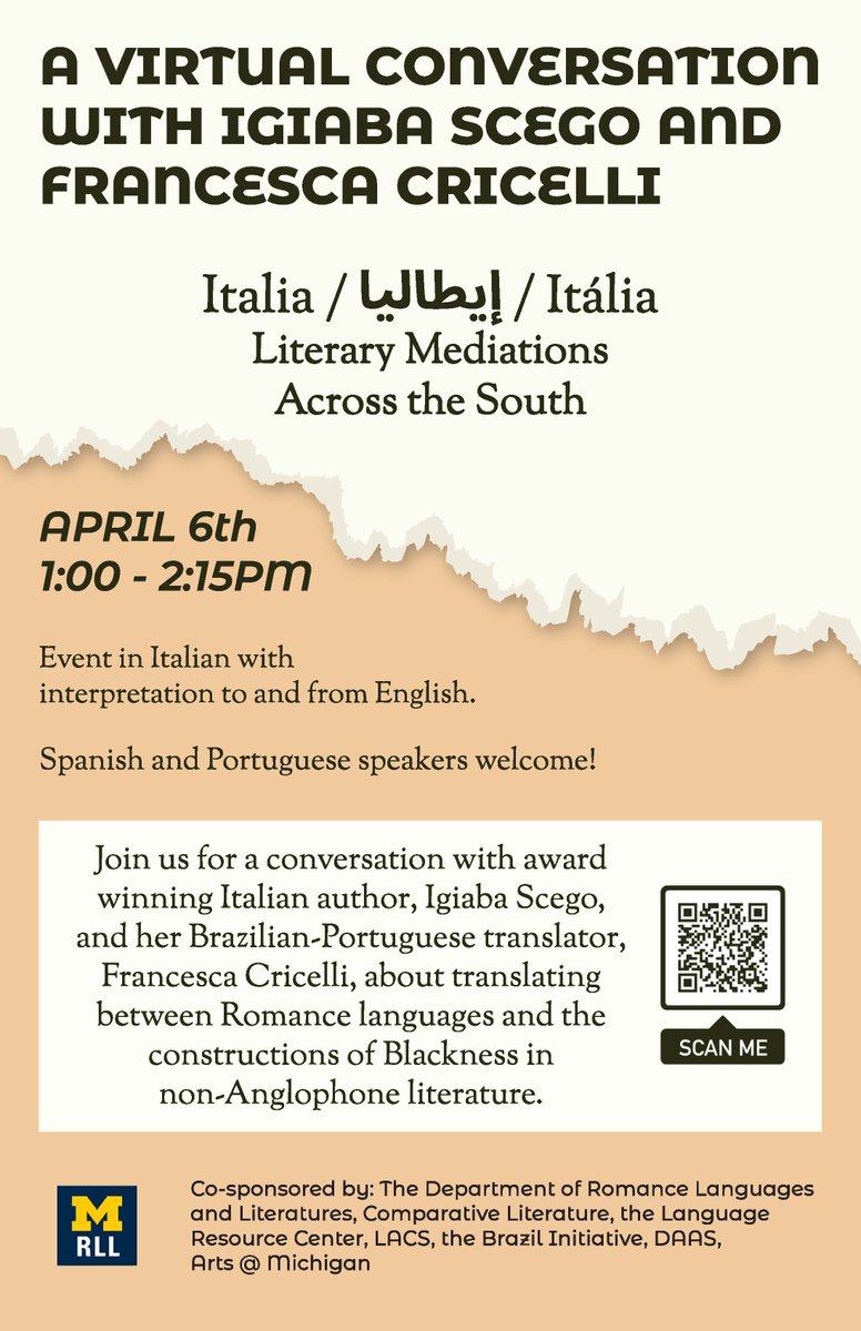 U-M Comparative Literature tweet media