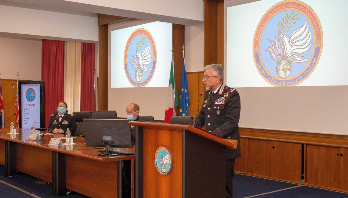 _CoESPU_'s tweet photo. First day of a Training Exercise on Trafficking in Human Beings, developed by #CoESPU in the framework of the @_Carabinieri_’ contribution to the European Union Police and Civilian Service Training (#EUPCST), whose Consortium is co-ordinated by the @Marechaussee. https://t.co/9qjQjo9T6y