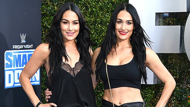 NIkki Bella rocked a leather crop top and latex pants for her latest 