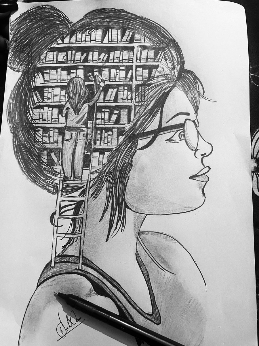 Alisha_nair18's tweet photo. “Everything you can imagine is Real”..
While sketching, I discovered what I really want to say..
Now express your thought in the form of ART
Beautiful thoughts (sketching, painting) will be retweeted 😁
#ArtistOnTwitter #MyThought #FormOfExpression #FreeTime #pencilsketch ❤️ https://t.co/uanmDHedDH