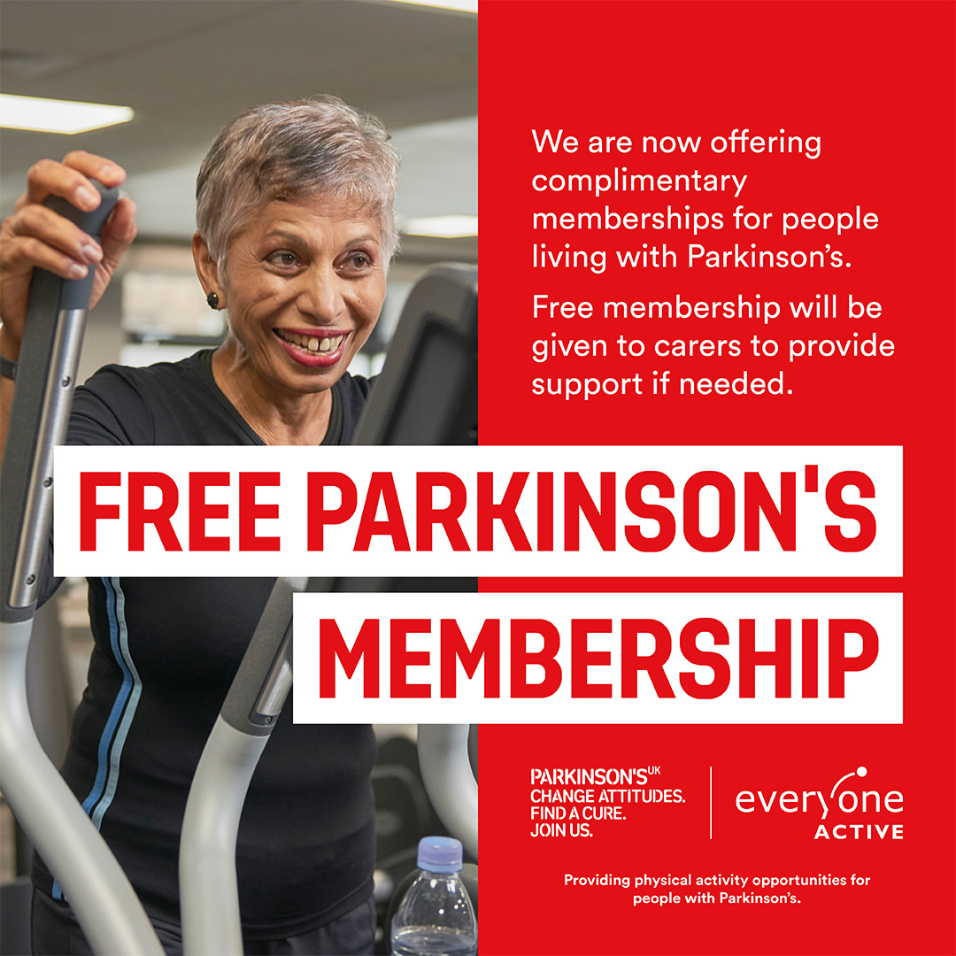 We realise the importance of physical activity for people with Parkinson’s, which is why we’re launching our Free Parkinson’s membership. For more information visit: everyoneactive.com/promotion/park…