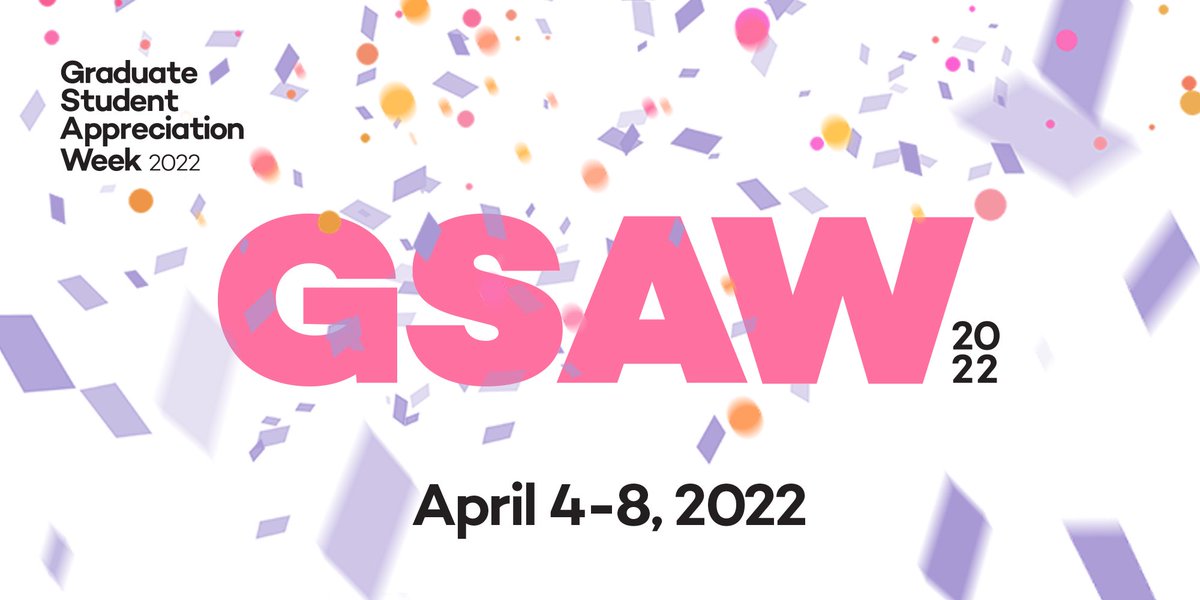 NUGSA1's tweet photo. Happy Graduate Student Appreciation Week! Make sure to join in on the festivities by checking out this link: https://t.co/joKz9dybqf @TGSatNU @NU_CGSA https://t.co/SBoTTNg0Fr
