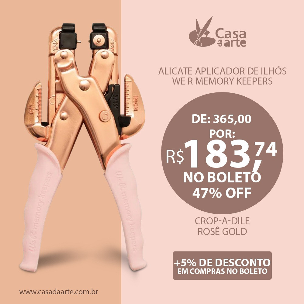 🔥47% DE DESCONTO🔥

Alicate para perfuração e aplicação de ilhós Crop-A... instagram.com/p/Cb7yomqIcSt