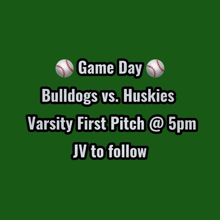 DiamondTundraBB's tweet photo. The 🆖️ Huskies ⚾️ Team will battle with the Hampton Bulldogs this evening. Come on out to the 💎 Tundra. 🐾🌞
We'll see ya there!
#battleforthebone
#GetLockedIn https://t.co/ZMy5jbzgUd