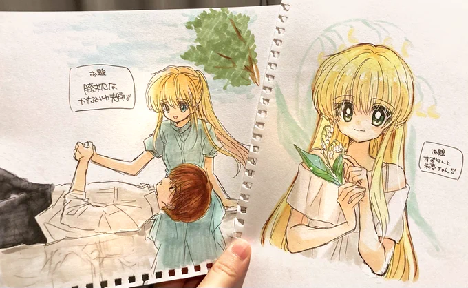 友達とお題作ってお絵描き大会した✨ 