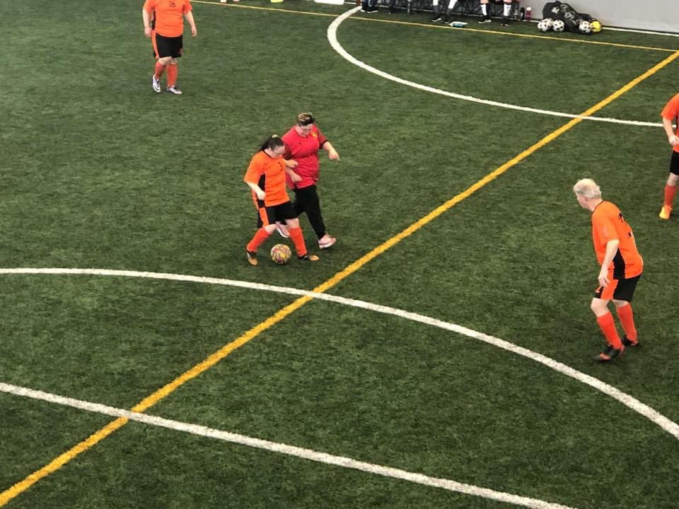 tyler_hillstead's tweet photo. Introducing Weyburn’s first Adult All Abilities team - Weyburn Rush hour. They played their first game of soccer yesterday and my heart is full. Thanks to @specialoregina for coming down and playing. Yesterday was the start to something special between the 2 teams. https://t.co/IcUtHKNmGo