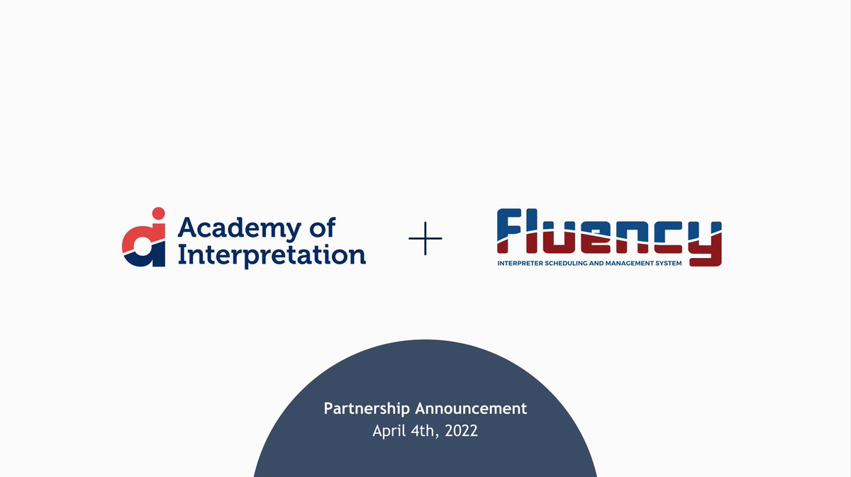 Today we officially announce our new partnership with <a href="/GoFluently/">Fluency</a>! Fluency has been the leader in providing interpreter scheduling and management solutions for language service providers for the past 15 years. We could not be more excited to work with this wonderful company!