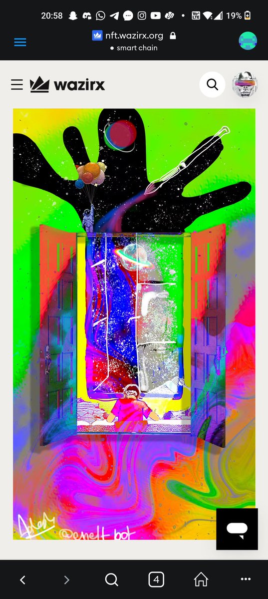 sklexxer's tweet photo. OMNICIENT and DREAM two of my own favourite artworks are still on sale on @WazirXNFT do check them out if possible drop a follow it really cheers me up🥹
-https://t.co/p1v4yl5Nuh
@LostHongshan 
@commongraphics1 
@snow_nft 
@bonnodik 
@yellownmusk 
@soaringgaruda 
@amritpaldesign https://t.co/JUYFUq1wC6