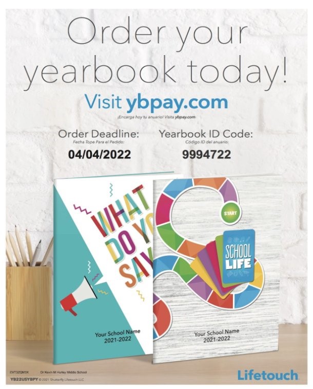 Today is the last day to order yearbooks!