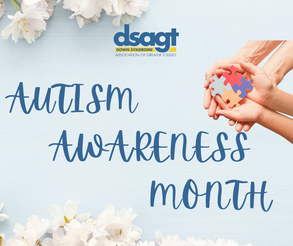 dsatoledo's tweet photo. April is Autism Awareness Month! 🧩 It's estimated that 8-18% of children and adults with Down syndrome may also have Autism. 

Did you know DSAGT has a special community group just for families with a co-occuring diagnosis? To learn more, visit https://t.co/TIlB8jan4N https://t.co/6ZR43W3EqW