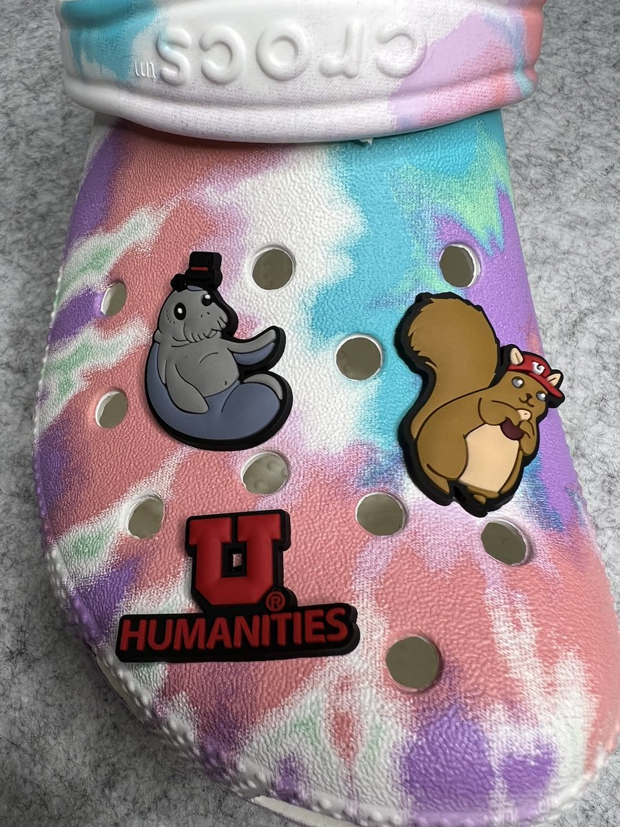 UofUHumanities's tweet photo. Today and tomorrow! Stop by the LNCO lobby from 9:30 until 11:30 to grab some #UHumanities jibbitz. It’s crocs season
#UofU https://t.co/mlr8hi6W3A