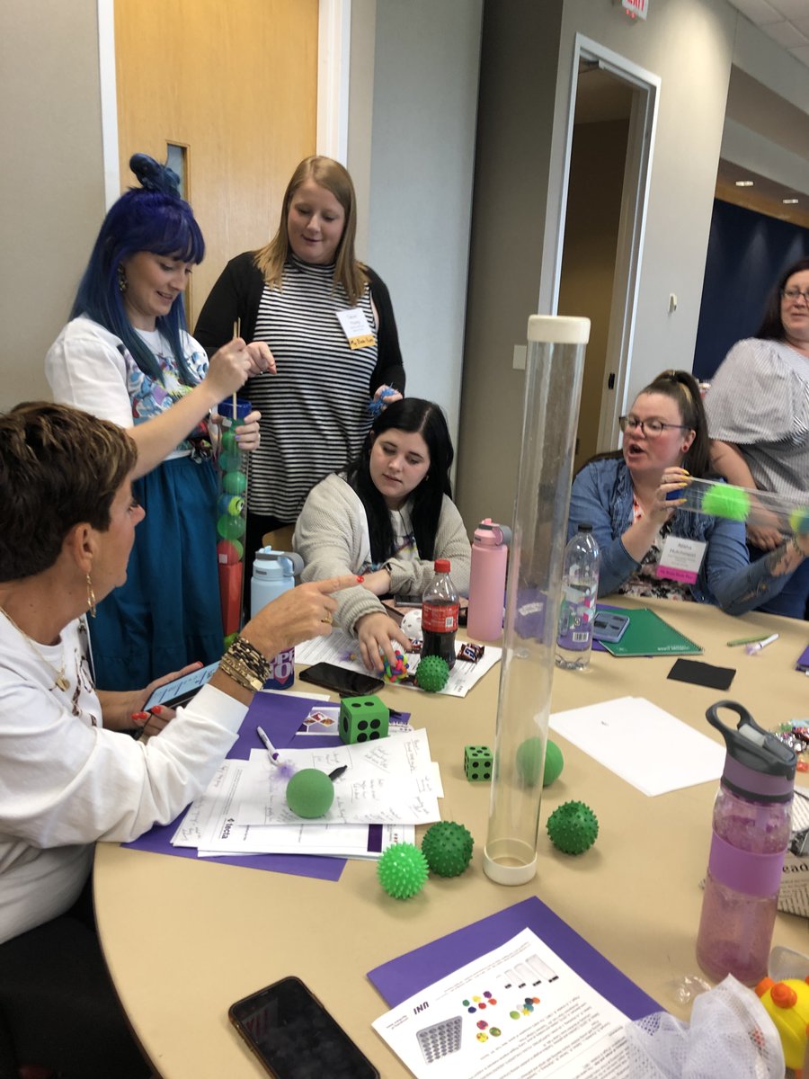 IA_Regents_Ctr_'s tweet photo. Sherri Peterson from Iowa Regents' Center for Early Developmental Education presented on Investigating STEM with Infants &amp; Toddlers in Clarksville, TN this past Saturday.  What JOY these teachers had in learning and playing with the materials! https://t.co/9viF1efy5E