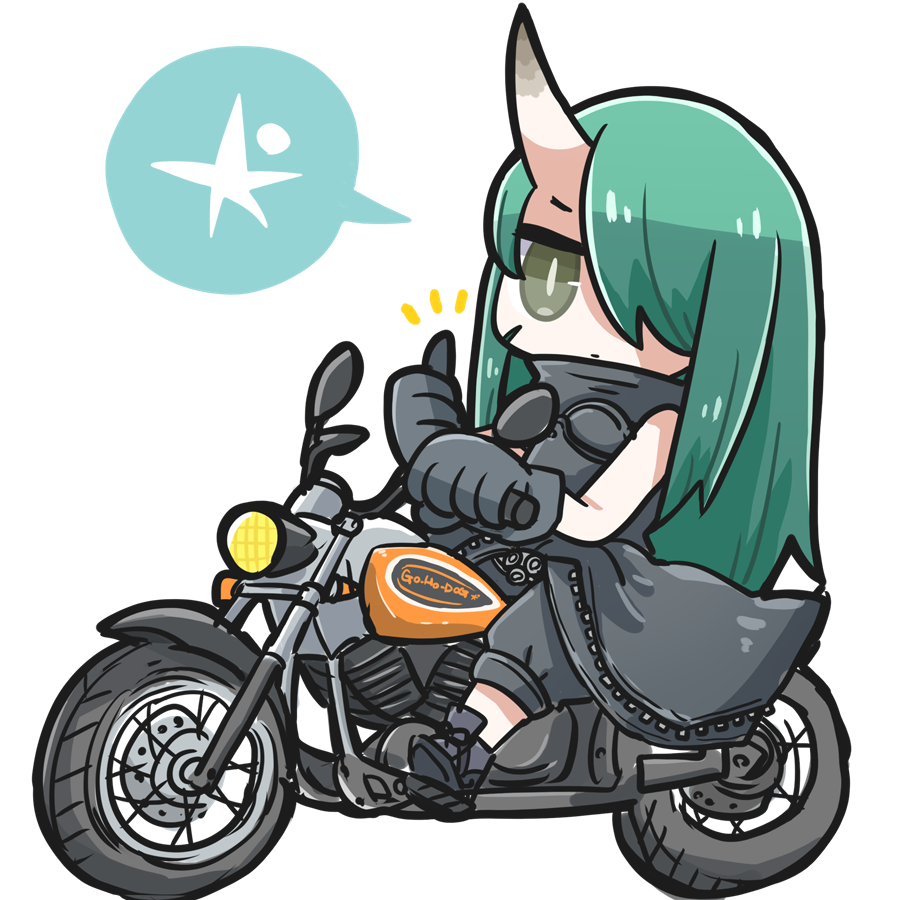 ホシグマ(アークナイツ) 「新しいバイク欲しいな 」|ドッグさん@多忙〜4/10のイラスト