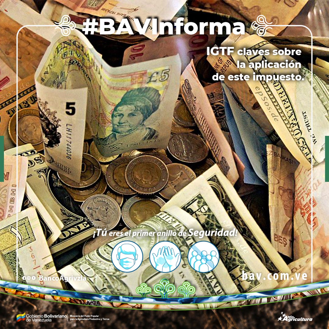 BancoAgriVzla's tweet photo. #BavInforma | IGTF claves sobre la aplicación de este impuesto.

Mas info: 👇
https://t.co/0vS76Kayxi

#LaBancaDelAgrícultor

@MinAgriculturaV 
@wcastroPSUV
@nfaraco https://t.co/nc0NZm8zAF